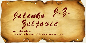Jelenko Zeljović vizit kartica